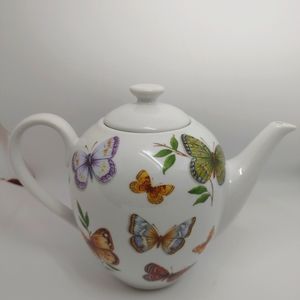 Neiman Marcus butterfly porcelain teapot